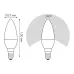 Лампа Gauss Elementary Свеча 7W 470lm 4100K E14 (3 лампы в упаковке) LED 1/30