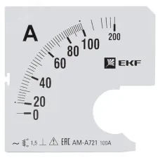 Шкала сменная для A721 100/5А-1,5 PROxima