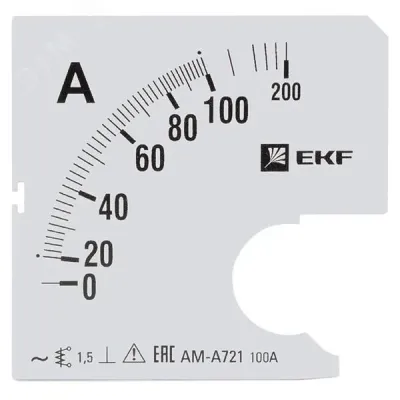 Шкала сменная для A721 100/5А-1,5 PROxima