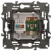 14-3110-04 ЭРА Розетка RJ45+TV, IP20, шампань (10/100/3200)