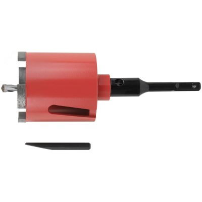 Коронка кольцевая по бетону алмазная безударная в сборе 72 мм