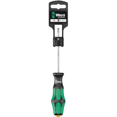 Отвертка шлицевая 335 SB SL 0.6X3.5X100 мм с держателем-еврослот