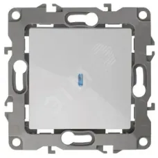 12-1102-01 ЭРА Выключатель с подсветкой, 10АХ-250В, IP20, Эра12, белый (10/100/3200)