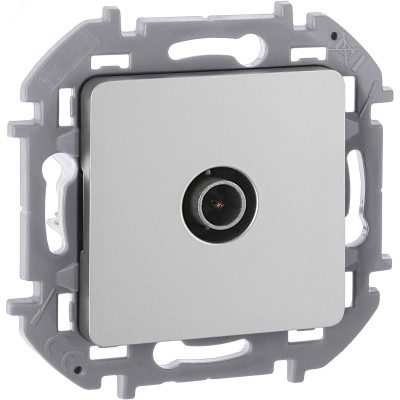 Розетка TV тип звезда алюминий INSPIRIA