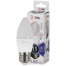 Лампочка светодиодная ЭРА STD LED B35-11W-860-E27 E27 / Е27 11Вт свеча холодный дневной свет