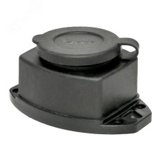 Розетка  настенная с защитной крышкой каучуковая 230В, 2P+PE, 16A, IP44 EKF PROxima