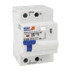 Устройство защиты от дугового пробоя (УЗДП) с АВДТ и защ. от пов. напряж. OptiDin AFDD-40-22C20-A-У3 (2P, C20, 30mA, Uоткл 275В)