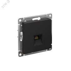ATLASDESIGN РОЗЕТКА компьютерная RJ45, кат. 6A, механизм, КАРБОН