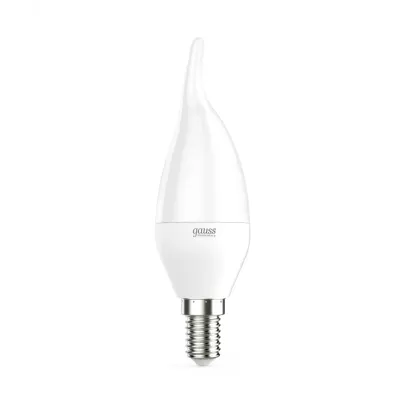 Лампа Gauss Elementary Свеча на ветру 6W 420lm 3000K Е14 LED 1/10/50