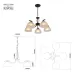 Люстра Rivoli Jackeline 9141-305 5 х Е27 40 Вт классика