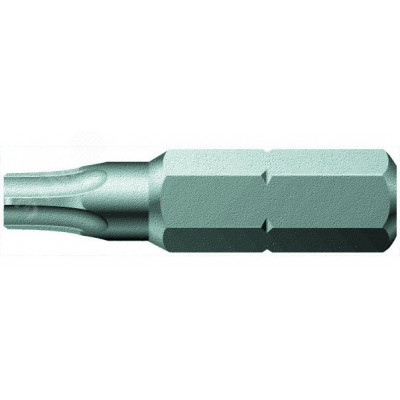 Бита 867/1 Z TORX BO с отверстием под штифт вязкая твердость хвостовик 1/4 C 6.3 TX 40X25 мм