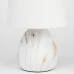 Настольная лампа Rivoli Damaris D7037-501 1 * Е14 40 Вт керамика белая с золотом с абажуром