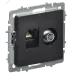 BRITE Розетка двойная TV+RJ45 кат.5E РТВ/РК12-БрЧ черный BRITE Розетка двойная TV+RJ45 кат.5E РТВ/РК12-БрЧ черный