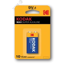 Батарейки Kodak 6LR61-1BL MAX SUPER Alkaline [K9V-1] (10/200/6000)