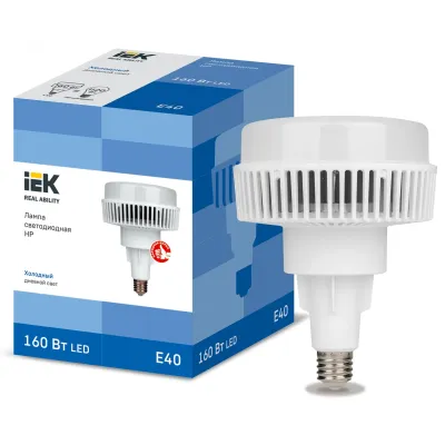 Комплект ПРОМО Лампа LED HP 160 Вт 120 град 6500К E40 (LLE-HP-160-230-65-E40) с патроном подвесным керамическим Пкр40-16-К43 (EPC30-04-01-K01)