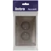 Розетка Intro Accent 6-204-08 2х2P, 16А-250В, IP20, СУ, AL/CU, бронза