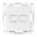 Стокгольм Механизм розетки RJ-45 2-местной белый EKF