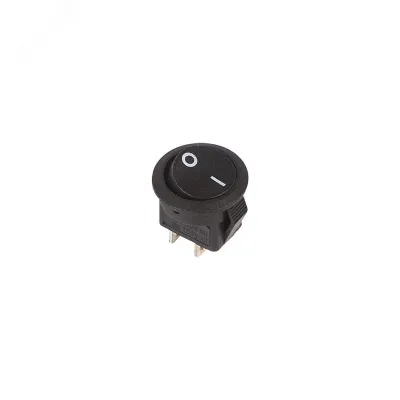 Выключатель клавишный круглый 250В 3А (2с) вкл-выкл