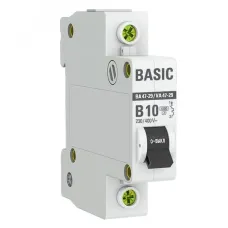 Выключатель автоматический 1P 10А (B) 4,5кА ВА 47-29 Basic