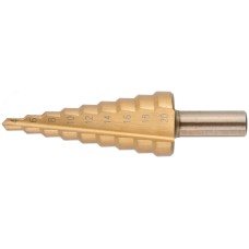 Сверло ступенчатое HSS по металлу, 9 ступеней, 4-20 мм