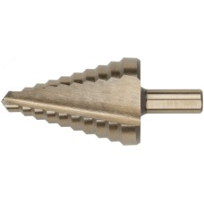 Сверло ступенчатое HSS Co5% ( Р6М5К5 ) по металлу, 10 ступеней, 9-36 мм