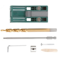 Кондуктор для глухих отверстий с ограничителем глубины двойной, пластиковый кейс