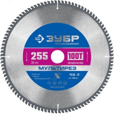 Диск пильный по алюминию Мультирез 255X30мм 100T