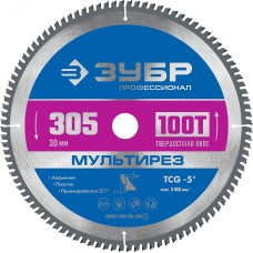 Диск пильный по алюминию Мультирез 305X30мм 100T