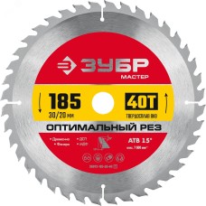 Диск пильный по дереву Оптимальный рез 185X20/16мм 40Т