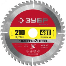 Диск пильный по дереву Чистый рез 210X30/20мм 48Т