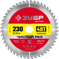 Диск пильный по дереву Чистый рез 230X32/30мм 48Т