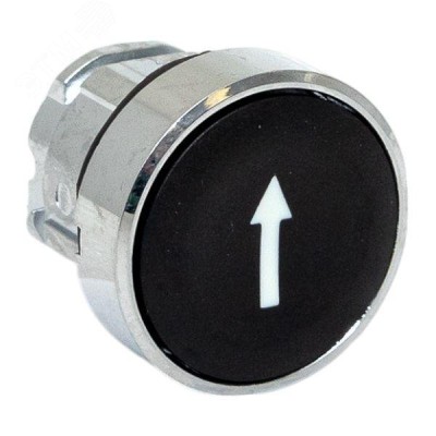 Исполнительный механизм кнопки XB4 черный плоский возвратный без фиксации, стрелка IP65