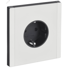 FORTE&PIANO Розетка 1-местная с заземлением без защитных шторок винтовое крепление 16А FP216M металл белый IEK