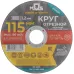 Круг отрезной по металлу MOS, посадочный диаметр 22,2 мм, 115х1,2 мм