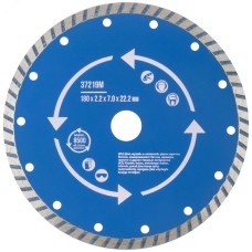 Диск отрезной алмазный ''турбо'' (сухая и влажная резка) 180х2.2х7.0х22.2 мм