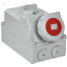 Розетка с механической блокировкой ССИ-834 63А 6ч 380В 3P+PE IP67 IEK