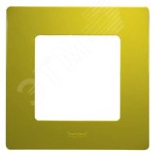 Рамка 1-местная зеленый папоротник ETIKA