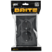 BRITE Розетка 2-местная с заземлением без защитных шторок плоская 16А в сборе РСПл12-3-БрГ графит IEK
