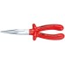 Длинногубцы с режущими кромками VDE 1000V полукруглые прямые губки резка - проволока средней твердости 32мм твердая проволока 22мм L=200мм хромиро
