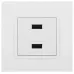14-4110-01 ЭРА Устройство зарядное USB, 230В/5В-2100мА, IP20, Эра Elegance, белый (6/60/1920)