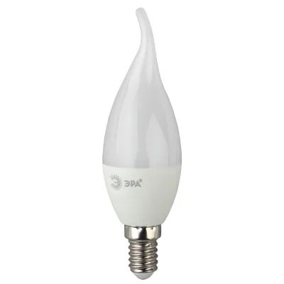 Лампочка светодиодная ЭРА STD LED BXS-5W-840-E14 E14 / Е14 5Вт свеча на ветру нейтральный белый свет