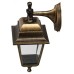 Садово-парковый светильник ЭРА НБУ 04-60-001 бронза 4 гранный настенный IP44 Е27 max60Вт