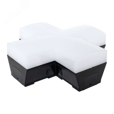 Коннектор фигурный для светодиодных линейных светильников ДБО-X черный 12Вт 6500К IP20 LUMA