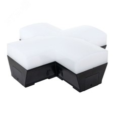 Коннектор фигурный для светодиодных линейных светильников ДБО-X черный 12Вт 4000К IP20 LUMA