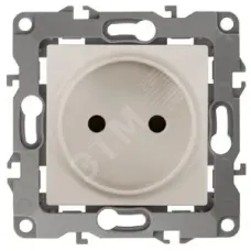 12-2105-02 ЭРА Розетка 2P, 16A-250В, IP20, Эра12, слоновая кость (10/100/3200)