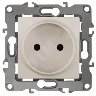 12-2105-02 ЭРА Розетка 2P, 16A-250В, IP20, Эра12, слоновая кость (10/100/3200)