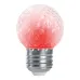 Лампа-строб, (1W) 230V E27 красный G45 , LB-377
