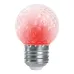 Лампа-строб, (1W) 230V E27 красный G45 , LB-377
