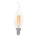 Лампа светодиодная, (15W) 230V E14 2700K прозрачная, LB-718