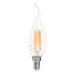 Лампа светодиодная, (15W) 230V E14 4000K прозрачная, LB-718